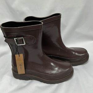 Chooka Redmond Mid-Charcoal Pull-On Women's Rain Boot-Size 6    NWOT